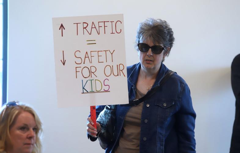 Residents protest proposal for 130 tiny homes near Robscott Manor