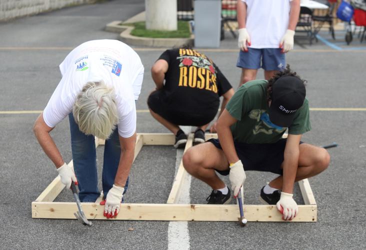 Building community 150 volunteers take part in Habitat for Humanity