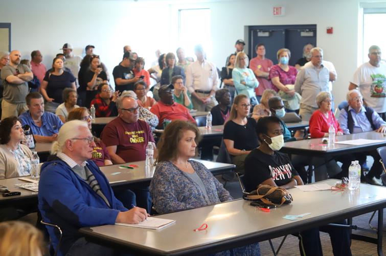 Residents protest proposal for 130 tiny homes near Robscott Manor