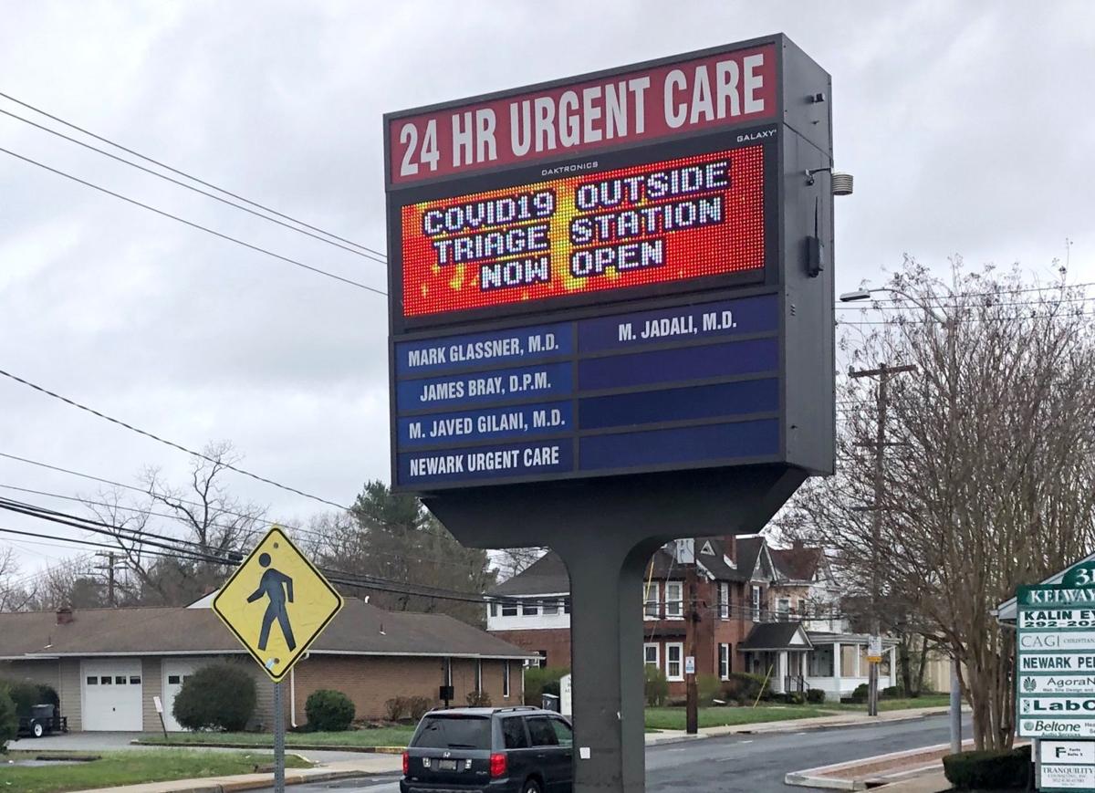 Newark Urgent Care creates outdoor triage area to screen