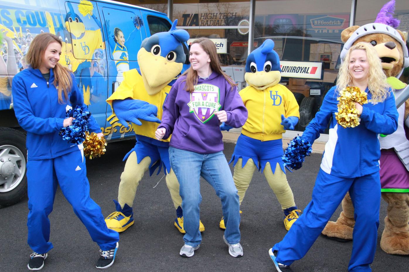 Mascots do 'The Twist' for childhood cancer awareness ...