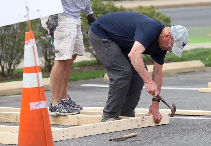 Building community 150 volunteers take part in Habitat for Humanity