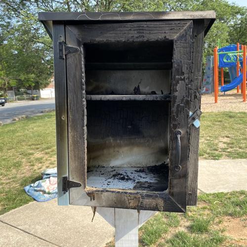 Open Library Fire Newark community steps up to help after Little Free Library is set on ...