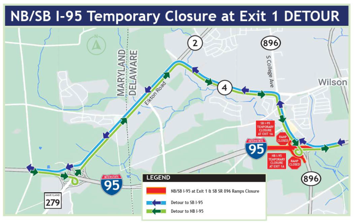 Overnight closures planned for I-95 near Newark | News ...