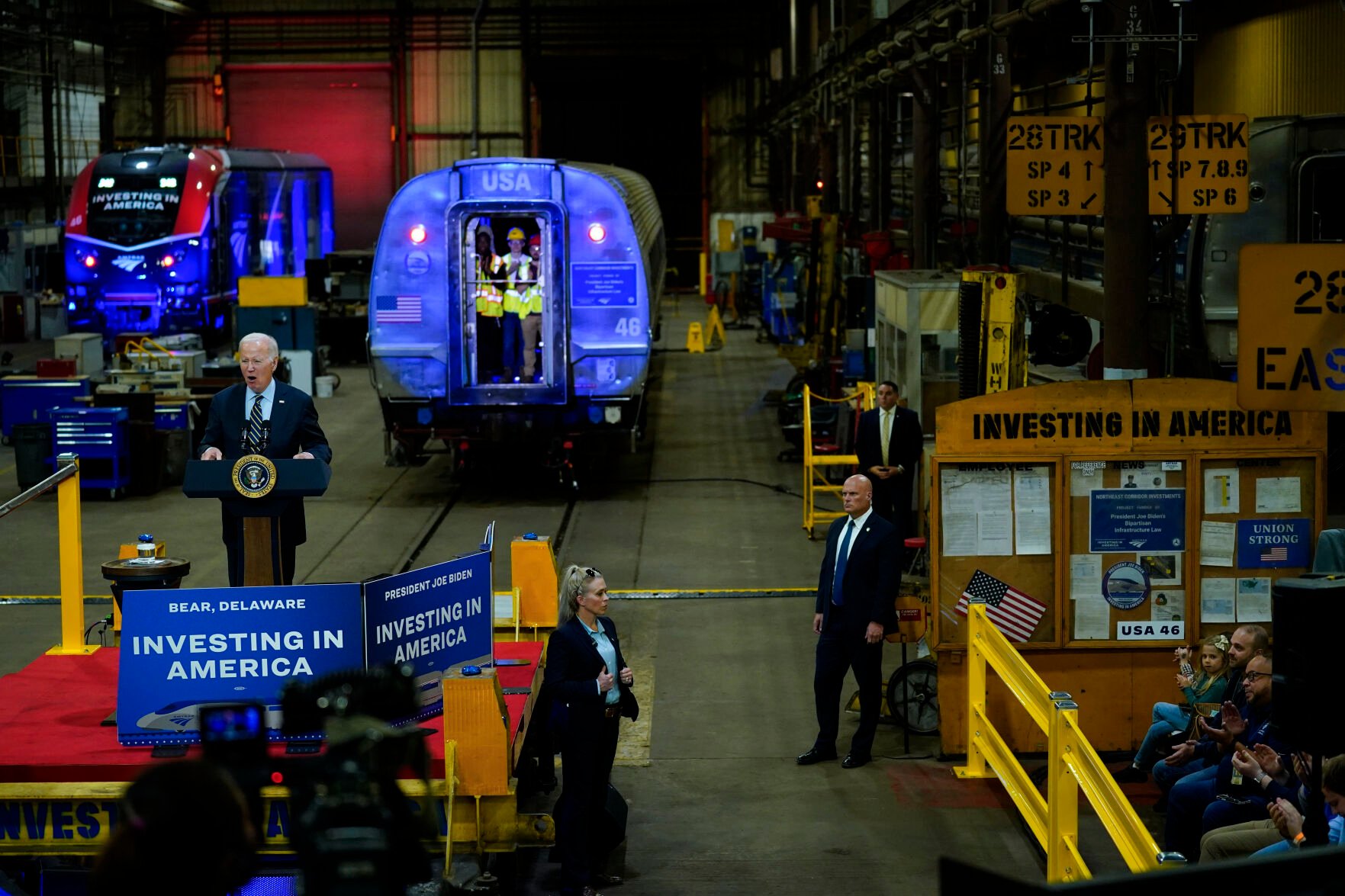 'Amtrak Joe' Biden Visits Bear To Promote $16 Billion For Passenger ...