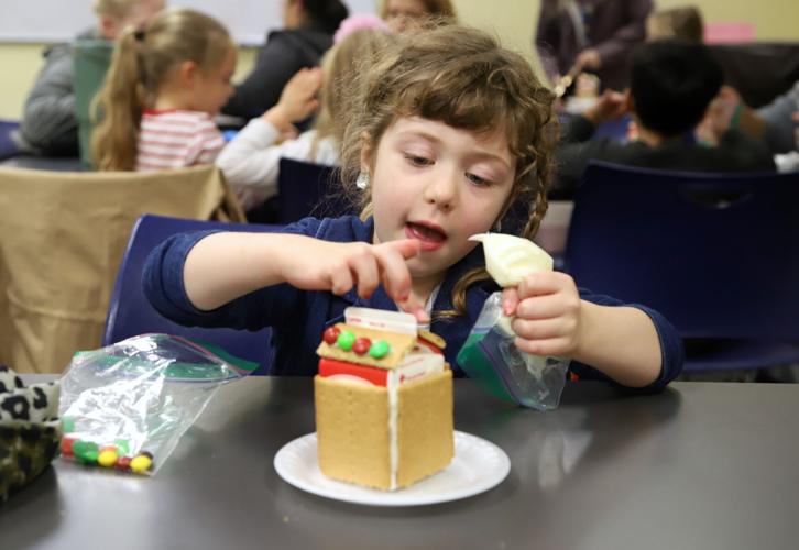 Gingerbread Students Newark High culinary students teach kids the art of making gingerbread ...