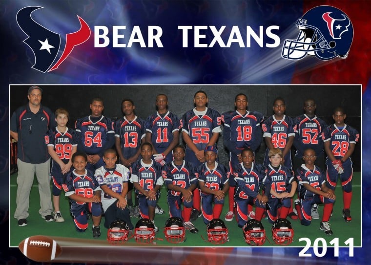 Bear Texans tackle more than football, Kids