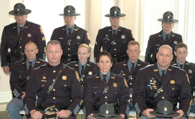 Several Delaware State Police officers rise to new ranks Newark