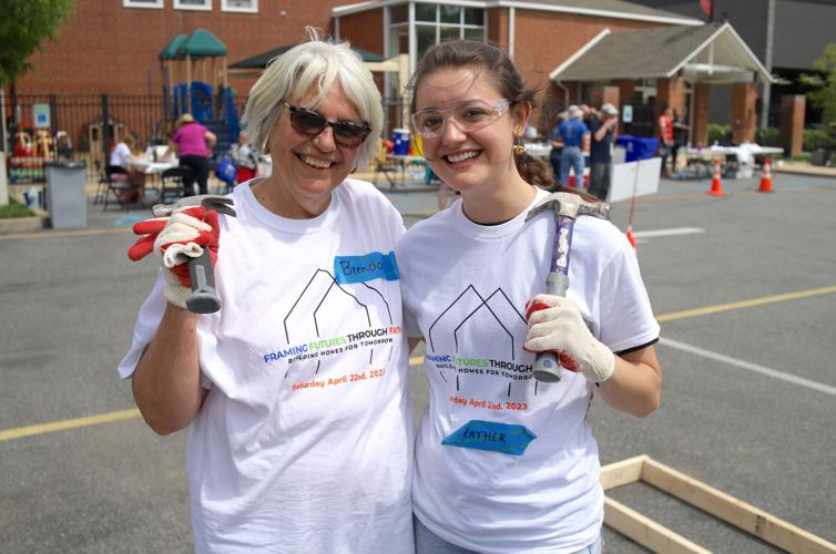 Building community 150 volunteers take part in Habitat for Humanity