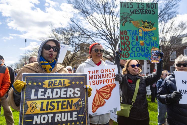 ‘We're here to demand a change’: Newarkers join nationwide No Kings ...
