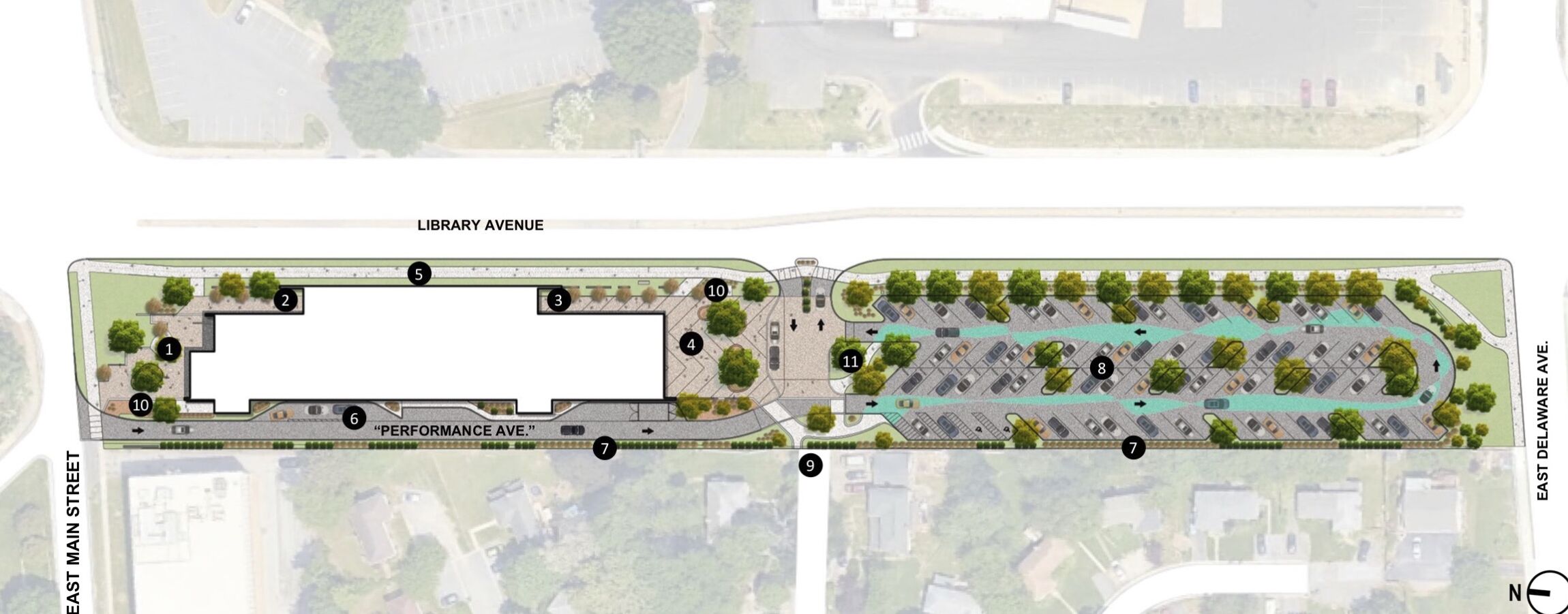 Renderings provide a more detailed look at the proposed new Newark