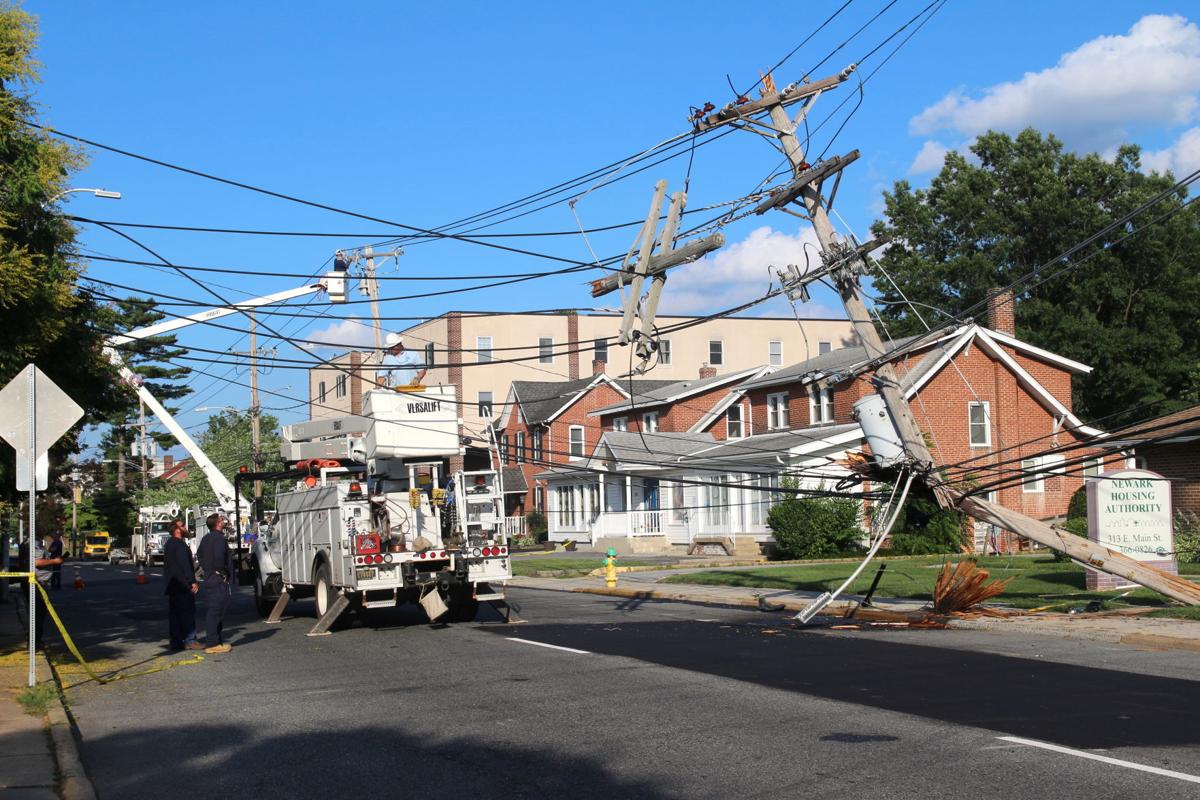 Driver Falls Asleep Knocks Down Utility Pole On Main Street