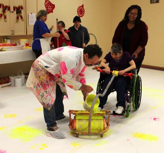 Adaptive tools help disabled adults create works of art News