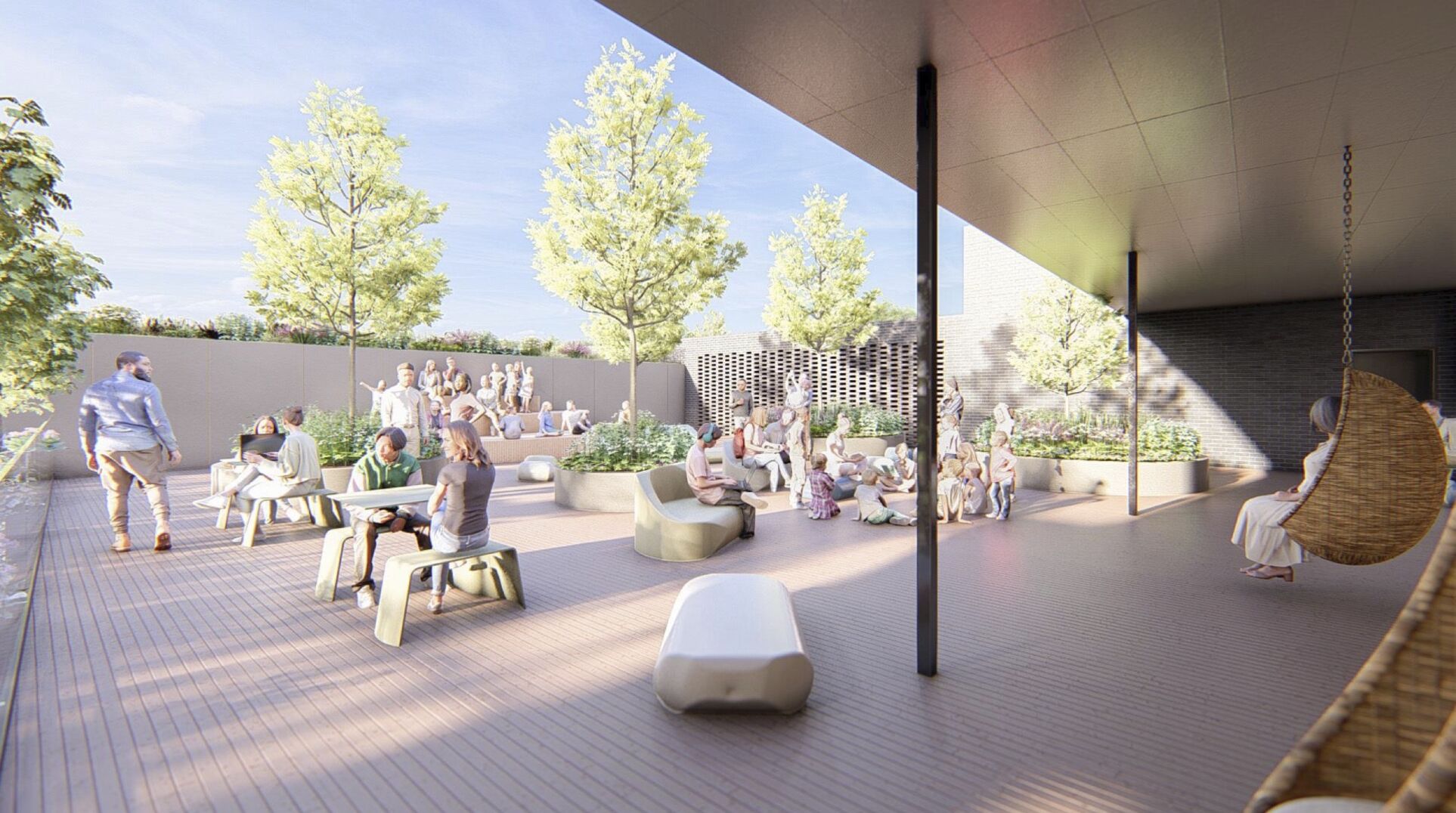Renderings provide a more detailed look at the proposed new Newark