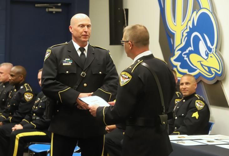 Farrall sworn in as chief of the Newark Police Department | News ...