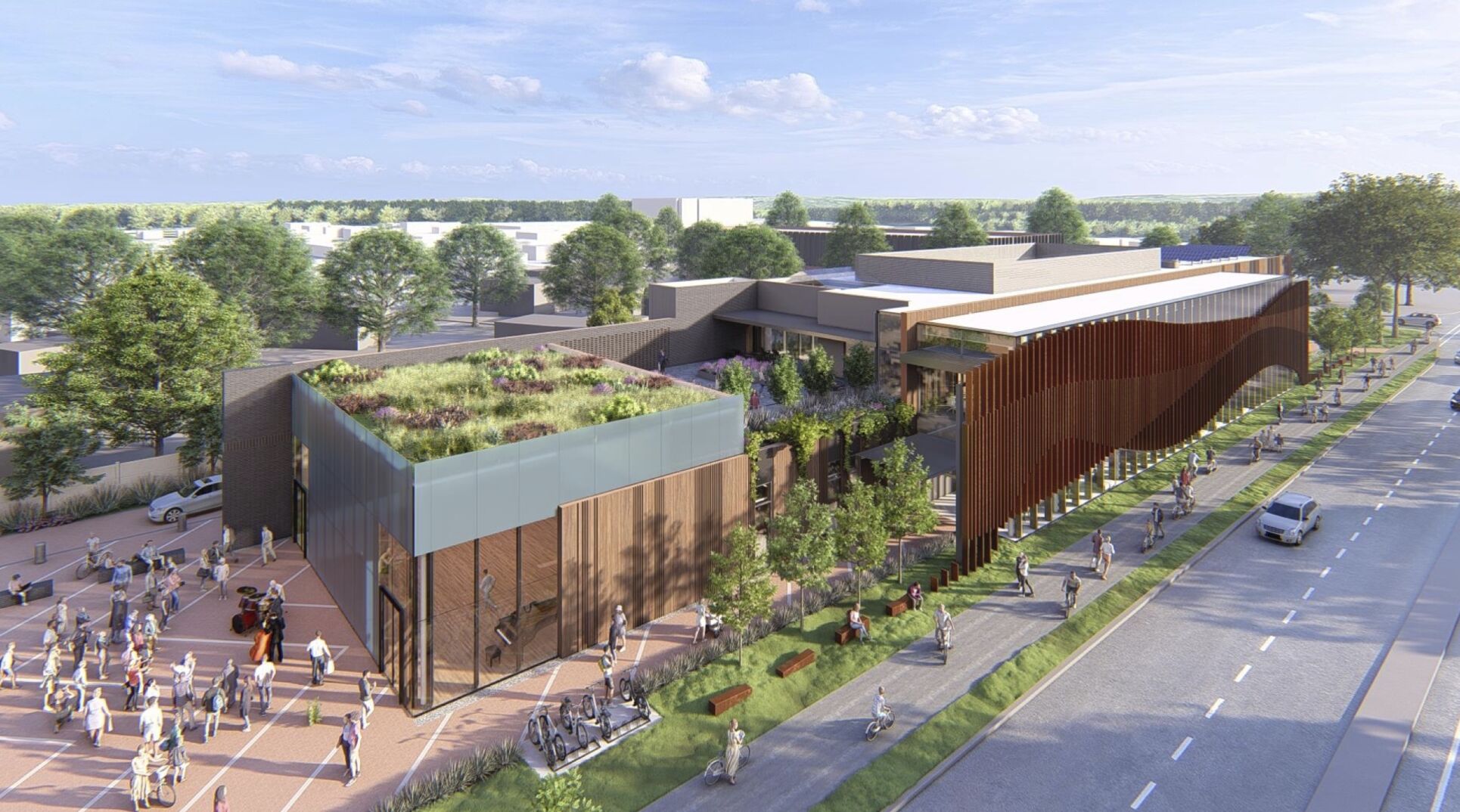 Renderings provide a more detailed look at the proposed new Newark