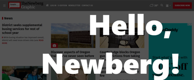 Newberg new website
