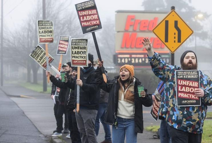 Employees strike at Fred Meyer, QFC stores News
