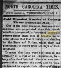The Kinston hangings, part 2 | Features | newbernsj.com