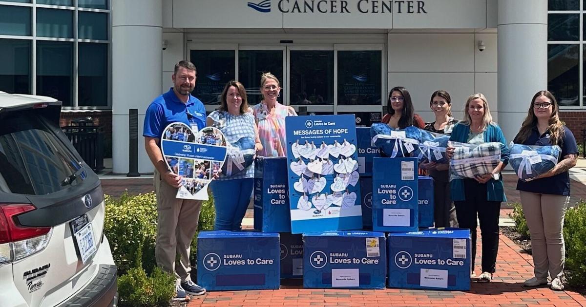Riverside Subaru donates items to cancer patients