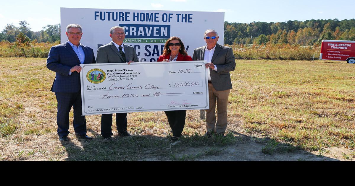 Craven Community College to use $12 million and 30 acres of land for first  responder training in ENC | News | newbernsj.com