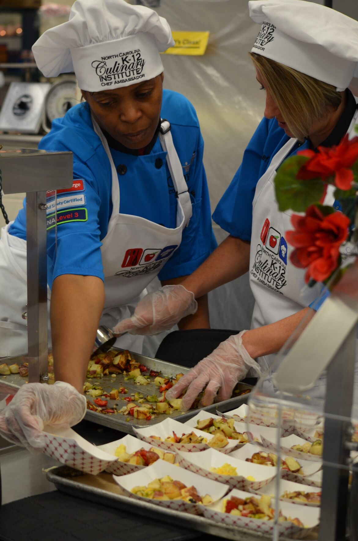 Local school nutrition professionals participate in K 12 Culinary