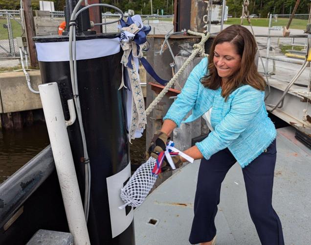 North Carolina Ferry System christens two ferries in Havelock for its