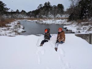 Snow blankets Craven County