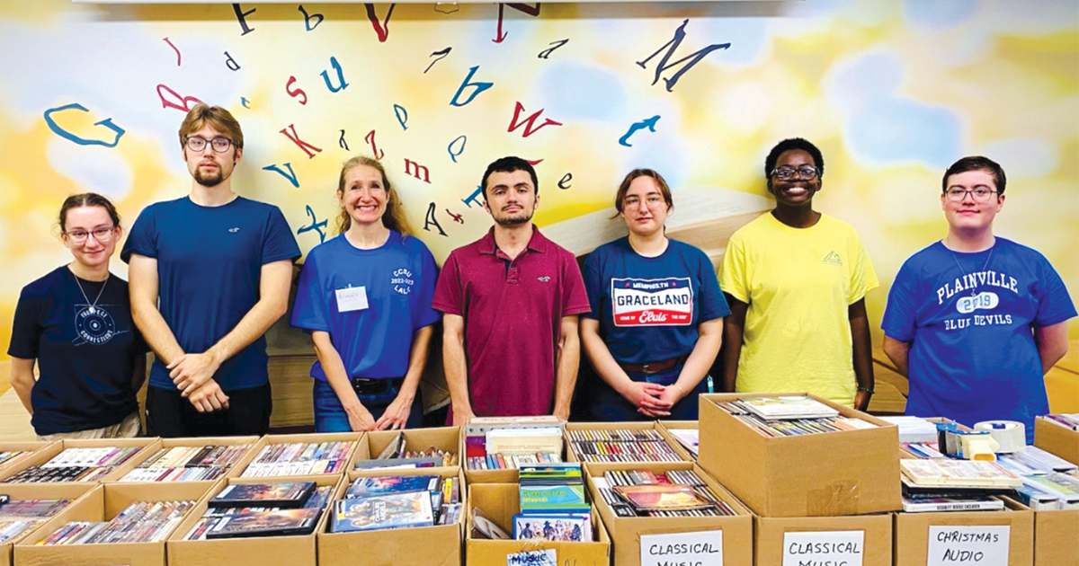 CCSU Honor Students help with New Britain library book sale News