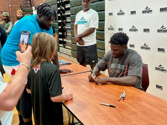 NFL WR Tyreek Hill hosts youth football camp in Meriden, Connecticut on