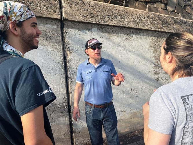 Hardware City History CCSU class designing mural to be displayed in