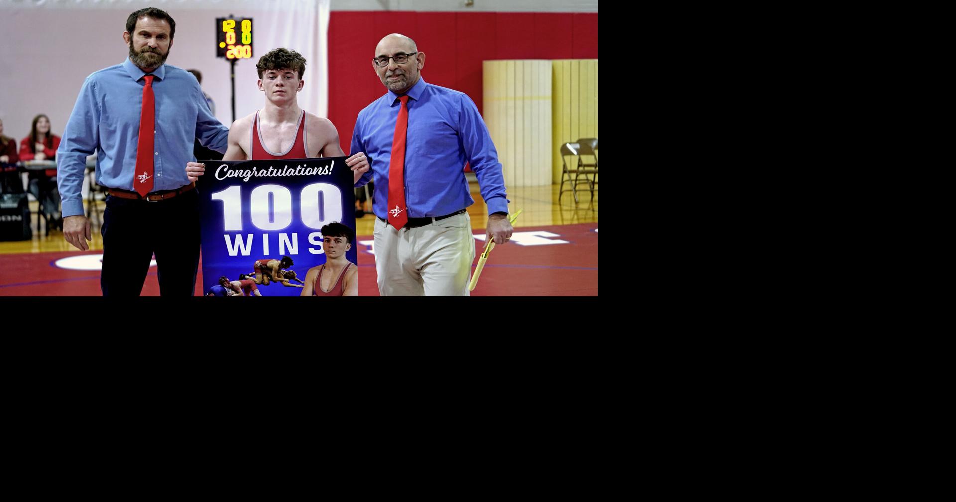 Berlin 113-pound wrestler Sullivan earns win No. 100 with Friday pin