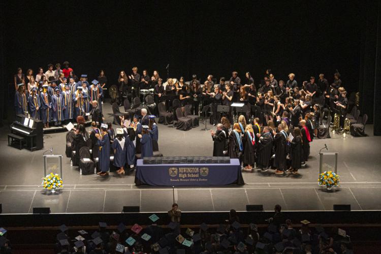 Upbeat performances highlight Newington High School graduation ceremony