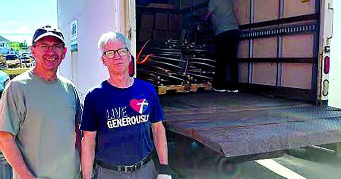 Orphan Grain Train volunteers send items to Mission in Liberia