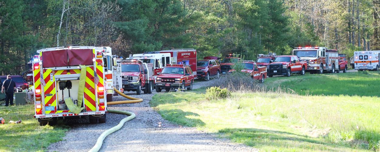 Firefighters battling brush fire in Salisbury