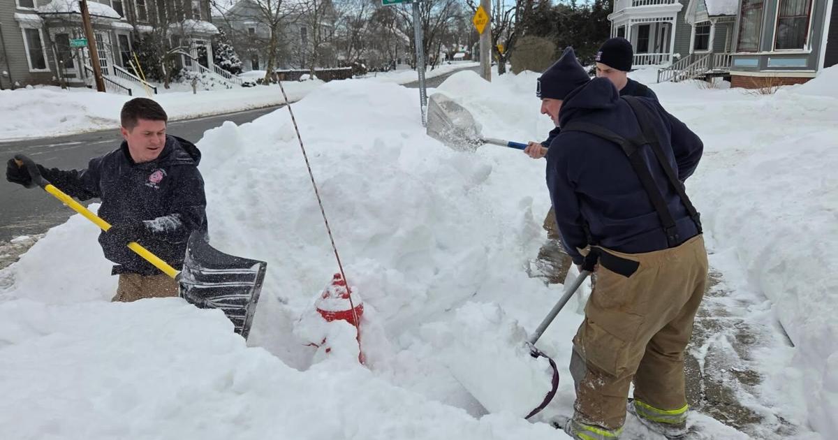 Spring Hydrant Buried Plugging away: Area FDs asking residents to clear buried fire hydrants ...