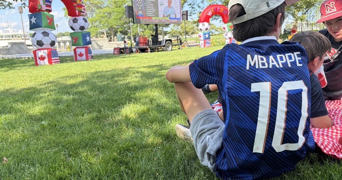 Hundreds attend World Cup watch party near waterfront