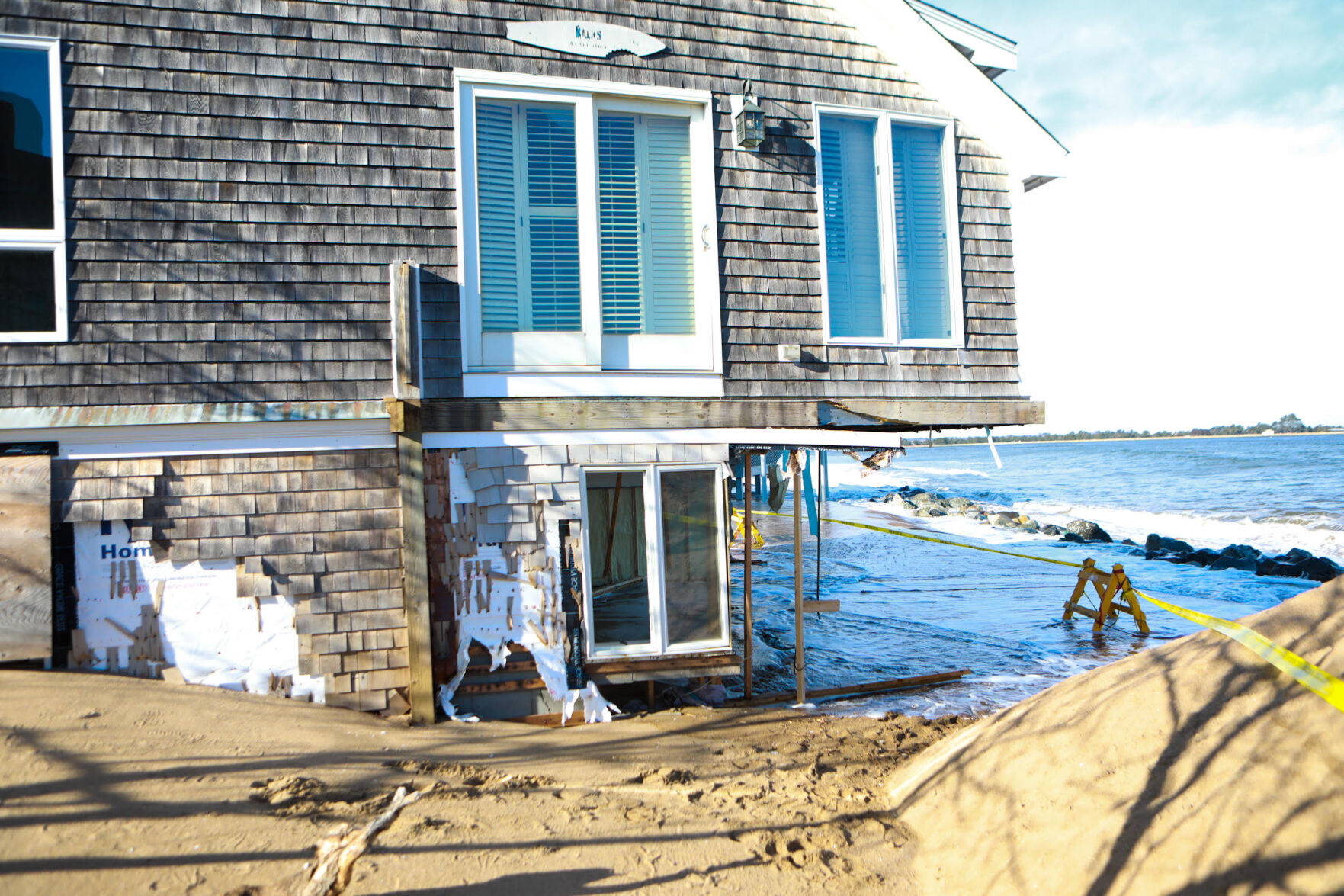 Vacant Plum Island home damaged by storm Local News