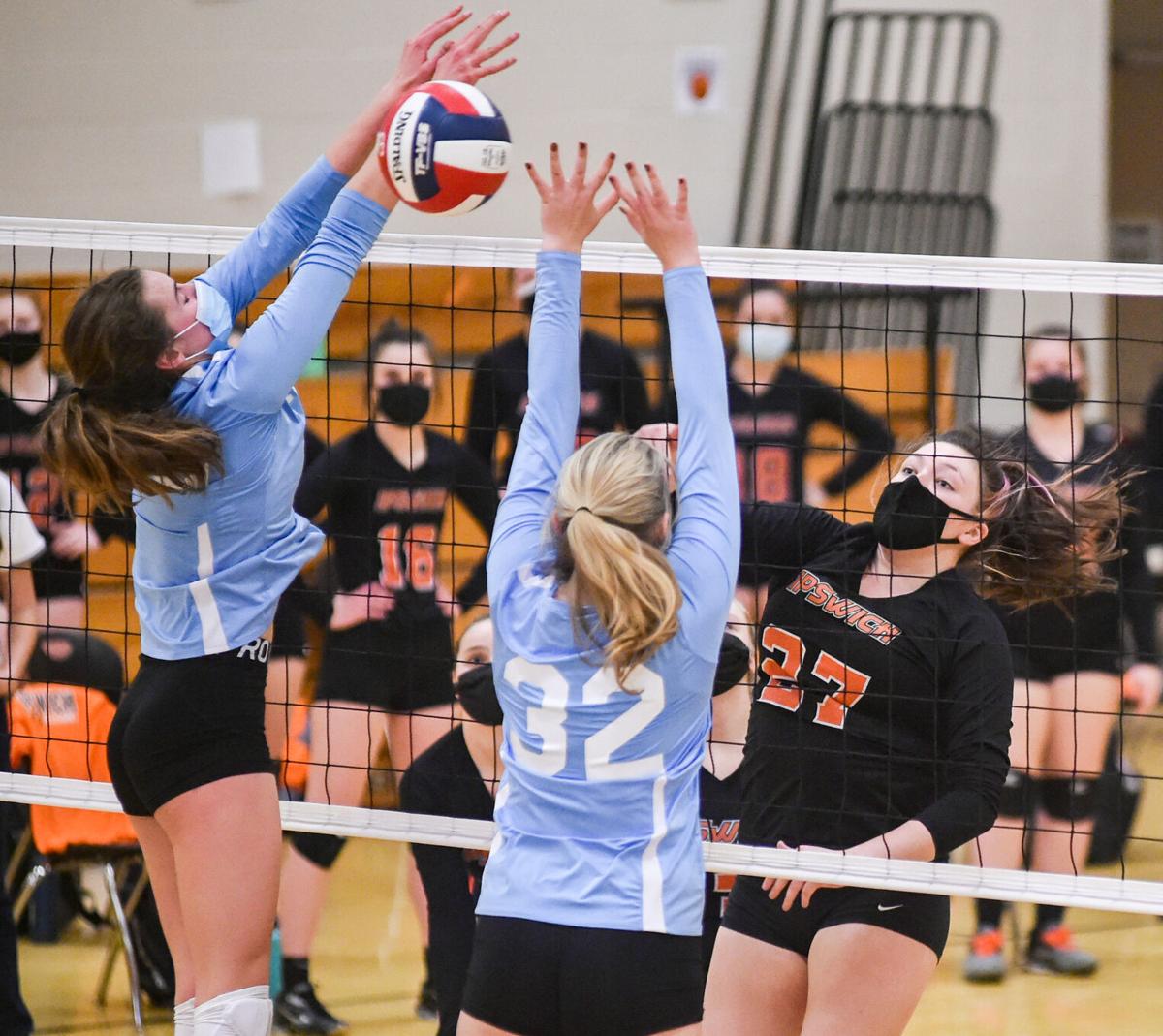 Triton at Ipswich varsity volleyball match