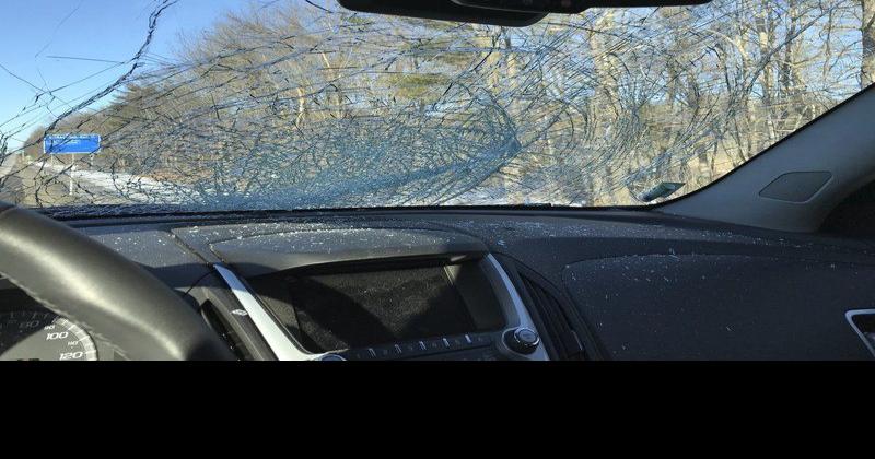 Amesbury Chamber director's windshield shattered by falling ice | Local  News | newburyportnews.com