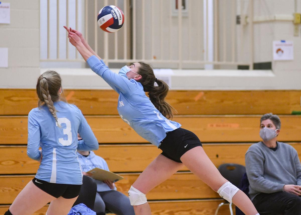 Triton at Ipswich varsity volleyball match