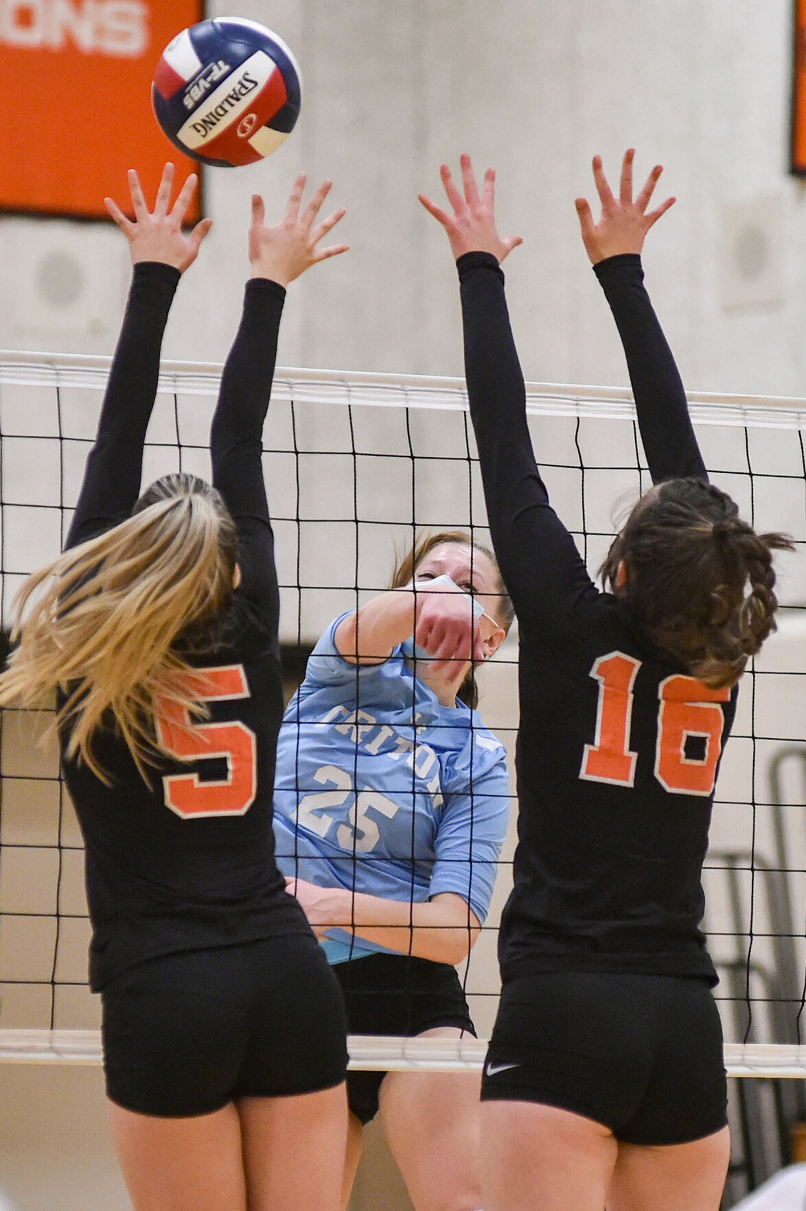 Triton at Ipswich varsity volleyball match