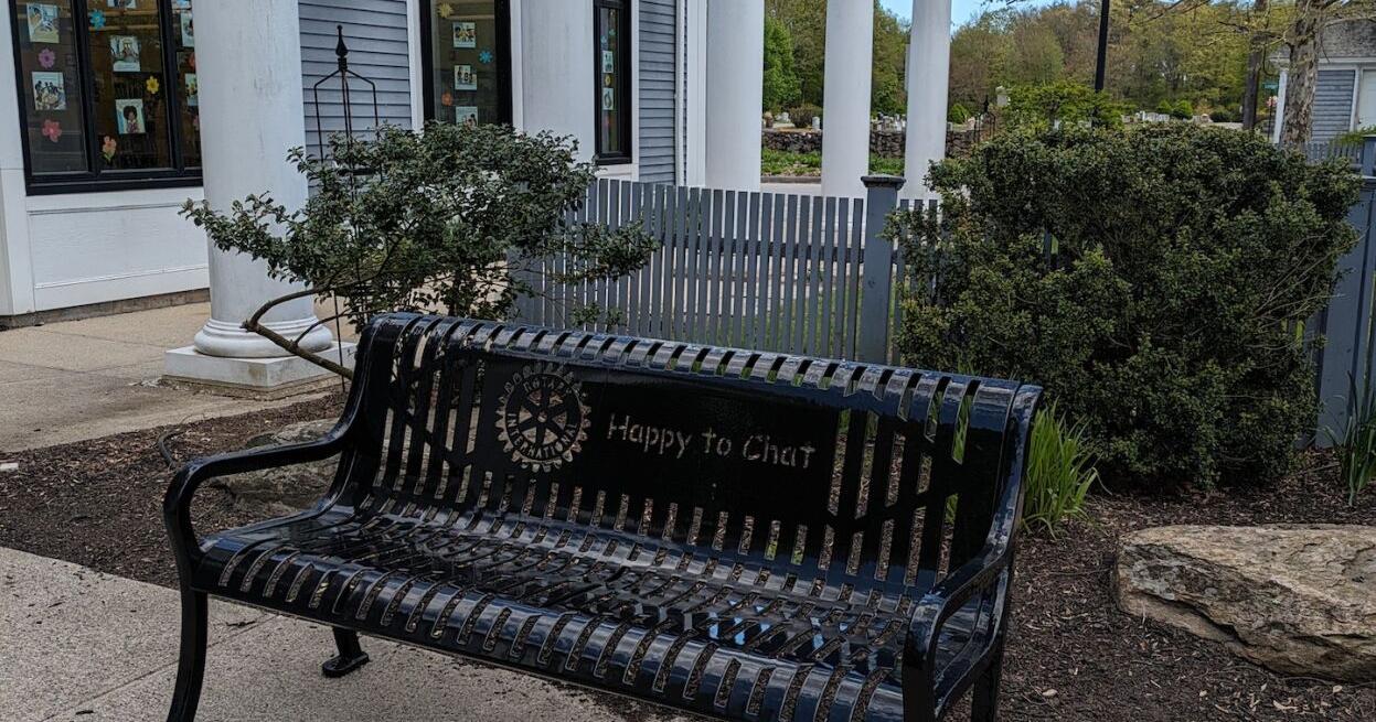 Happy to Chat bench donated to Rowley library - Vimarsana News
