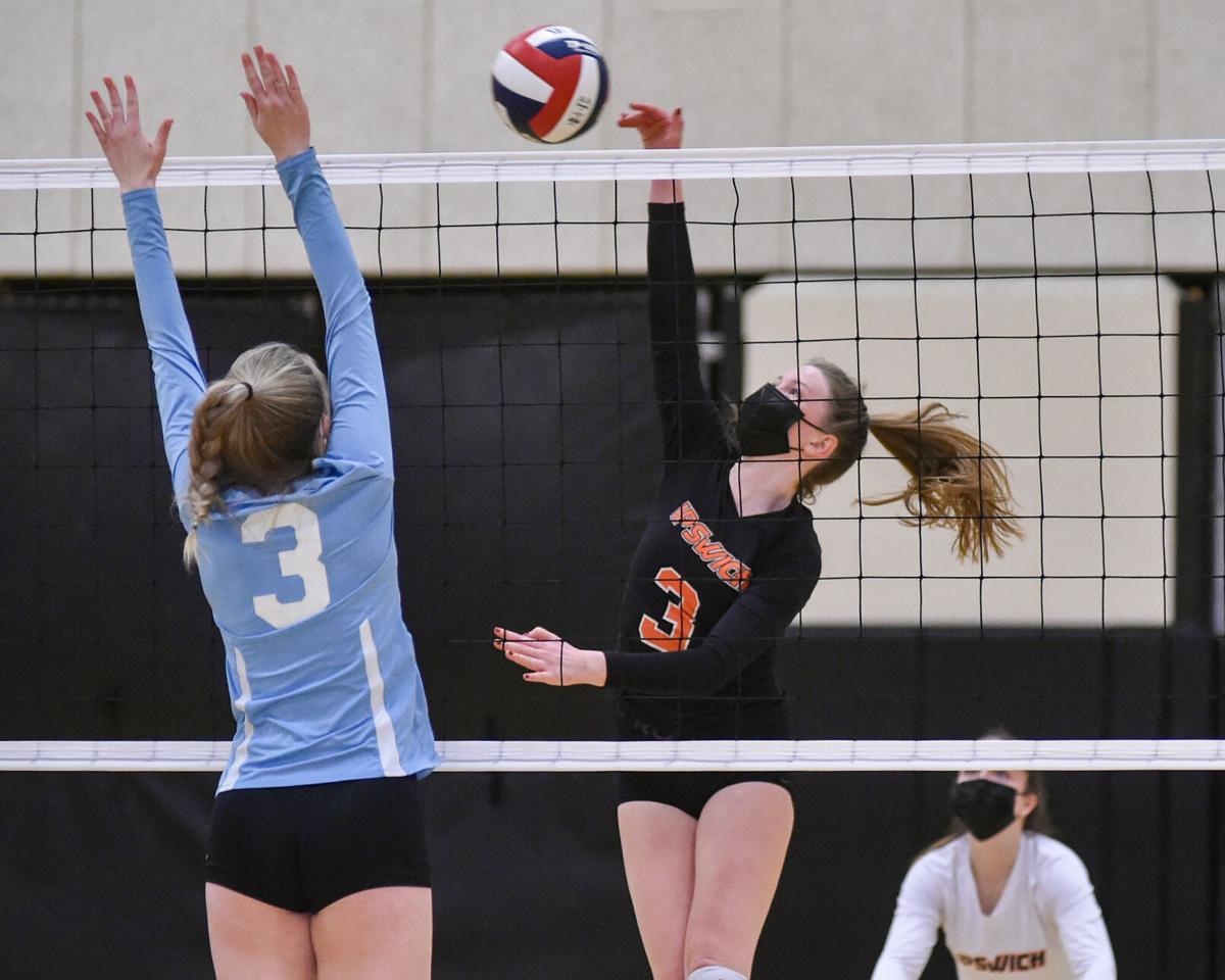 Triton at Ipswich varsity volleyball match