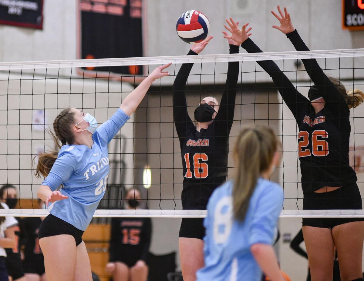 Triton at Ipswich varsity volleyball match