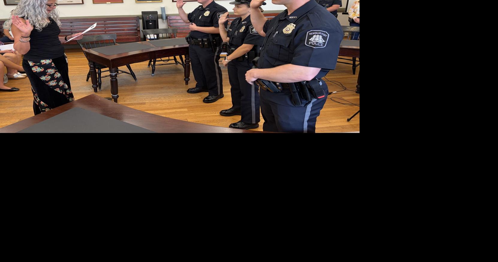 Newburyport Police swear in three new officers