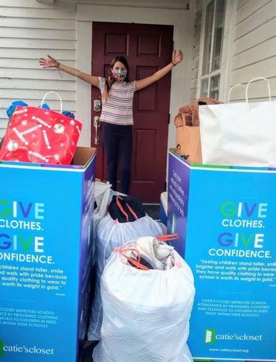 Family hosts clothing, toiletries drive for Catie's Closet