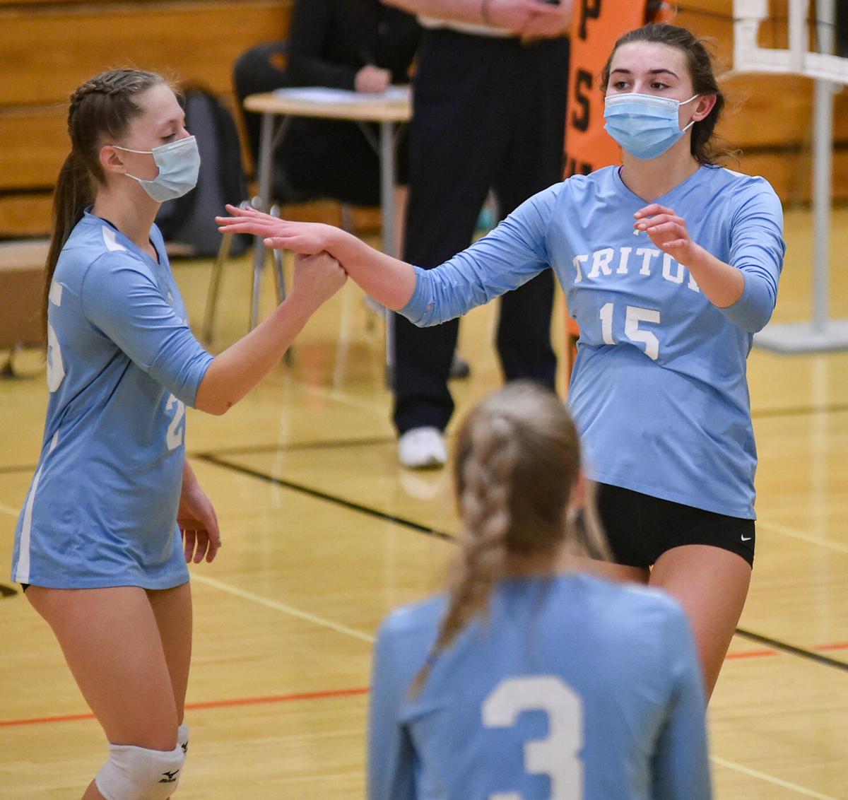 Triton at Ipswich varsity volleyball match