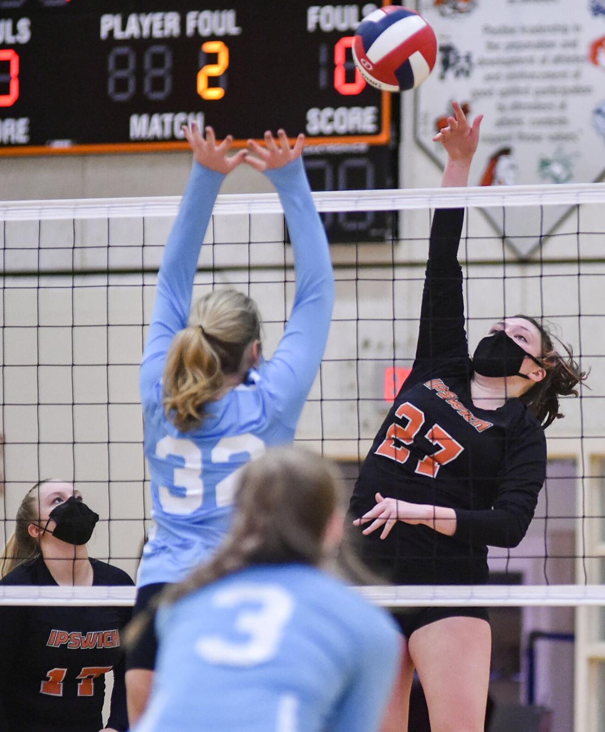 Triton at Ipswich varsity volleyball match