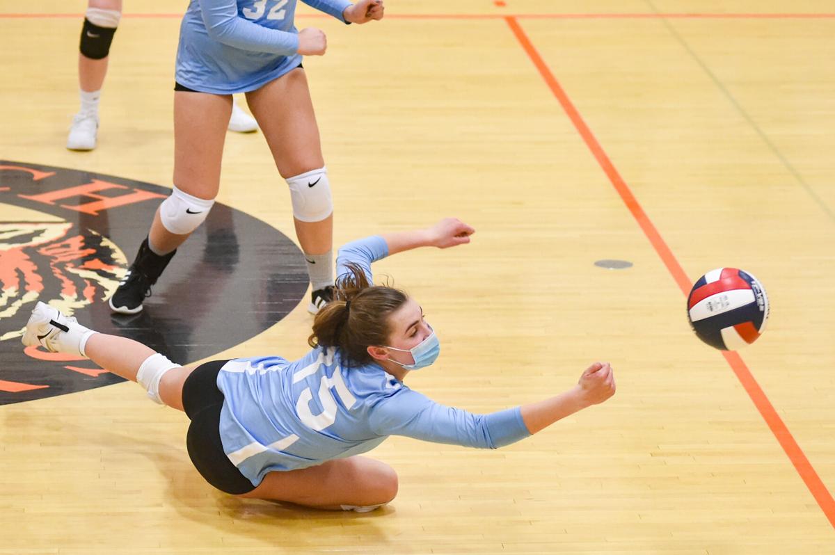Triton at Ipswich varsity volleyball match